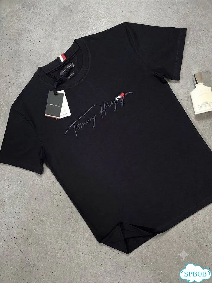 Футболка черная tommy hilfiger фото 2