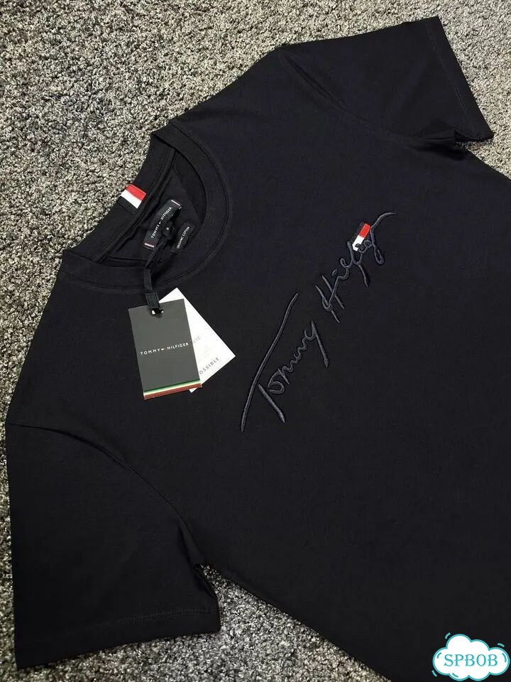 Футболка черная tommy hilfiger фото 3