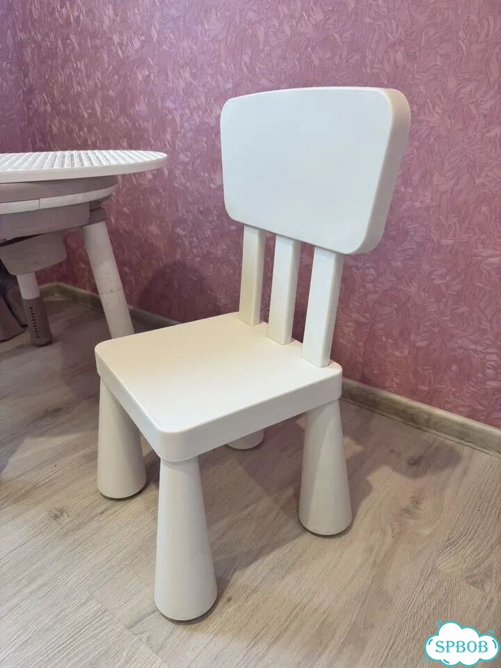 Детский стол и стул IKEA маммут фото 1