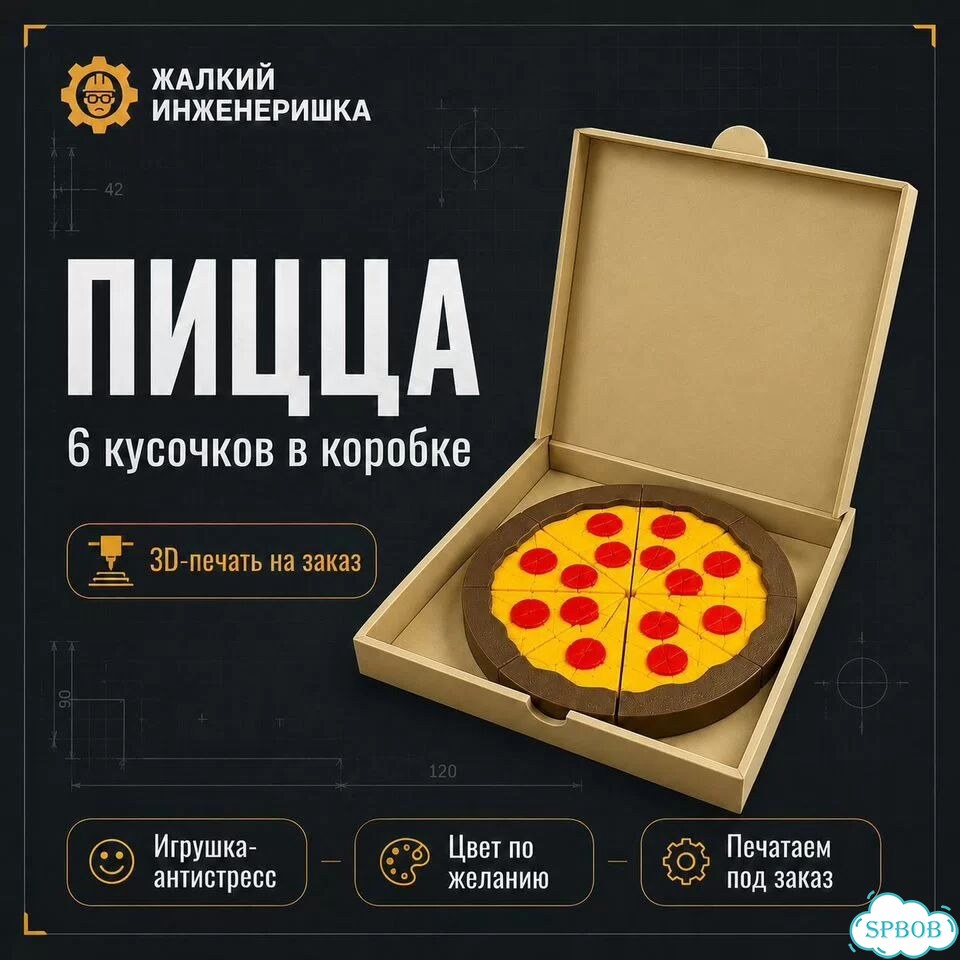 Пицца в коробке (игрушка) фото 1