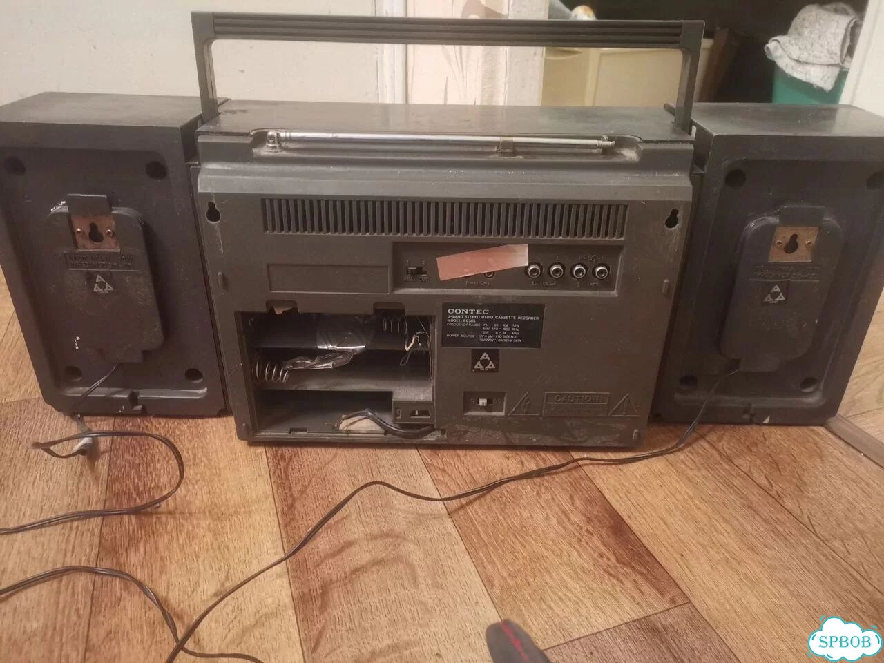 Ретро магнитофон бумбокс contec 8838s фото 2