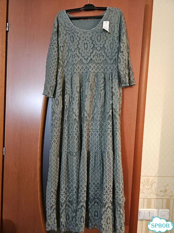 Новое кружевное длинное платье фото 1