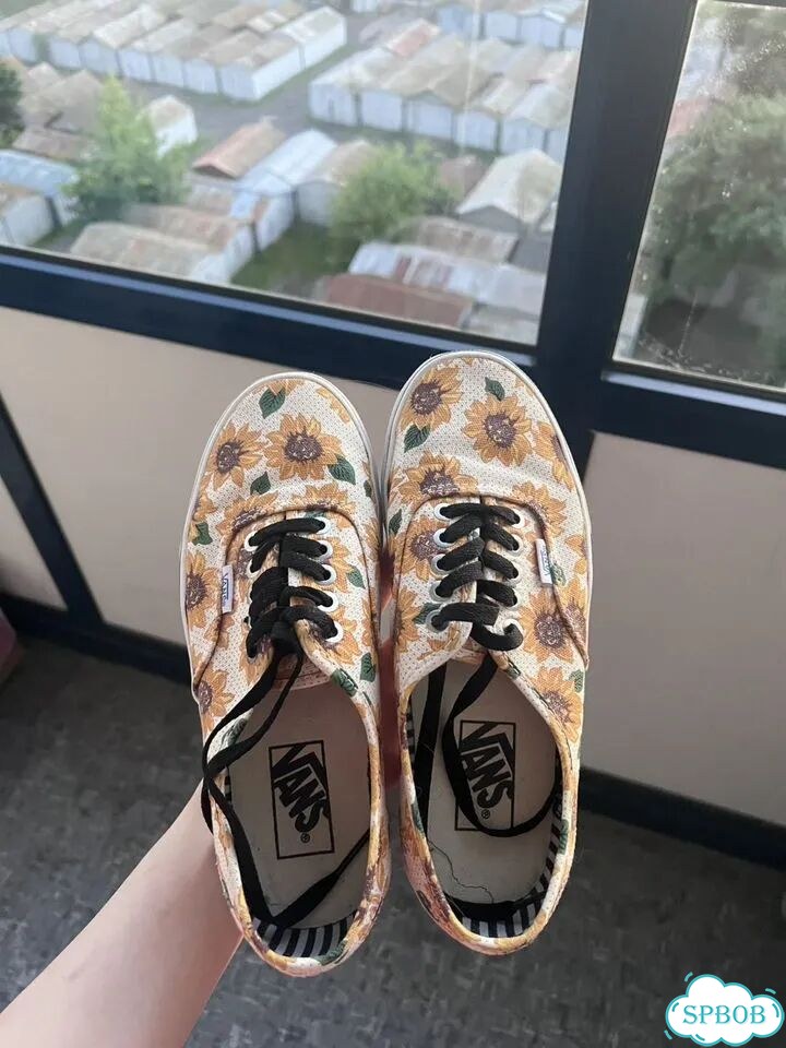 Кеды vans женские 38 с подсолнухами фото 1
