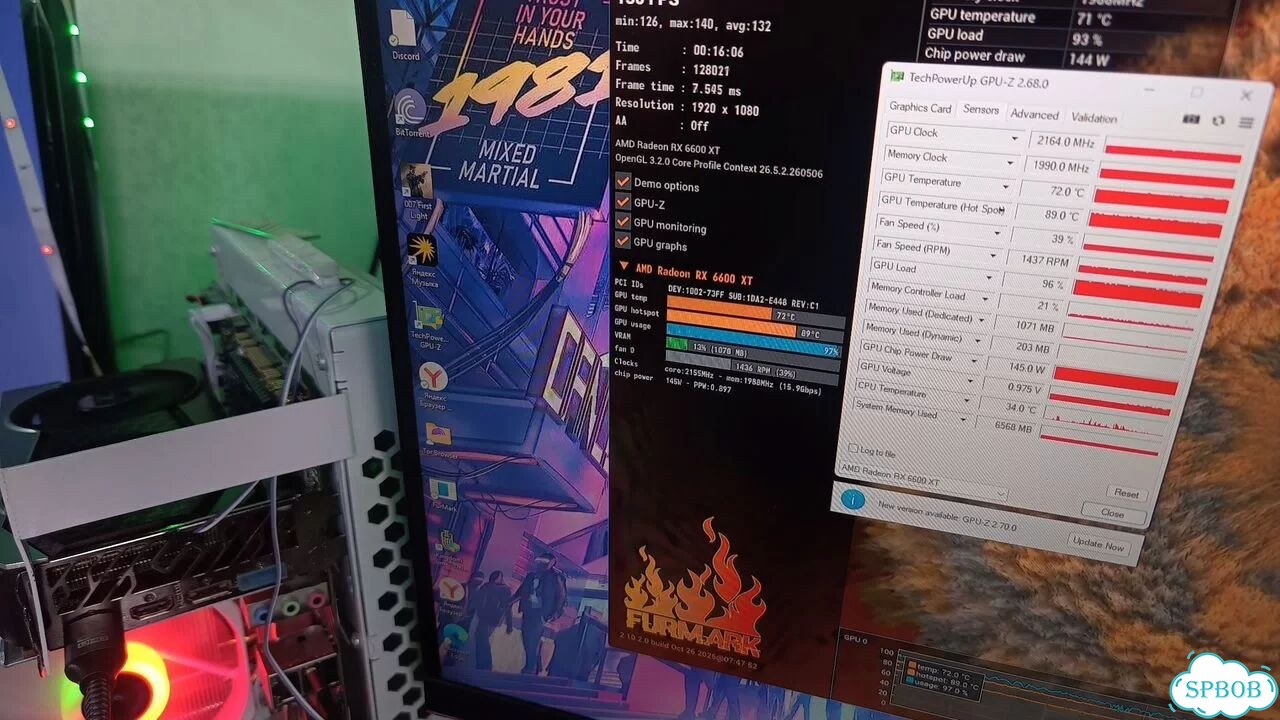 Нитро + amd rx 6600 xt Sapphire нитро plus OC фото 5
