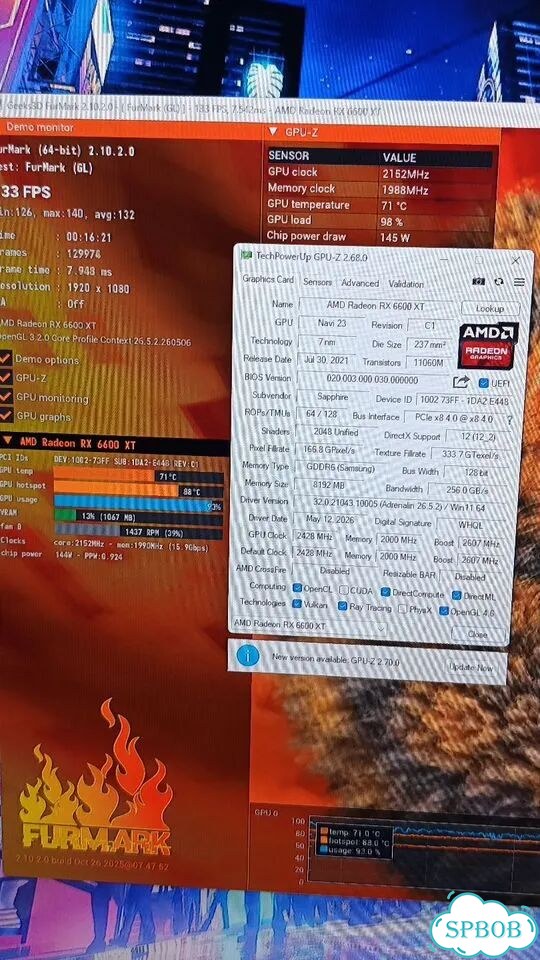 Нитро + amd rx 6600 xt Sapphire нитро plus OC фото 6