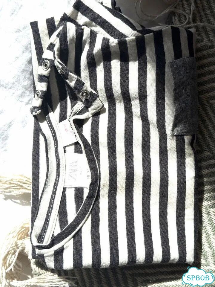 Детская футболка Zara в синебелую полоску фото 6