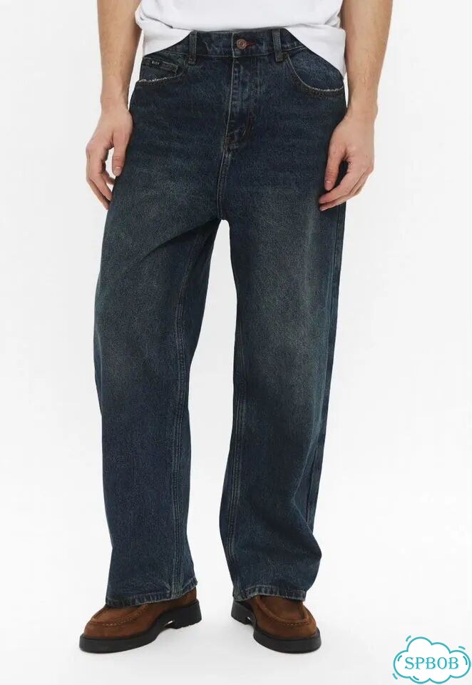 Джинсы blcv Seda Baggy Smoke Blue фото 1