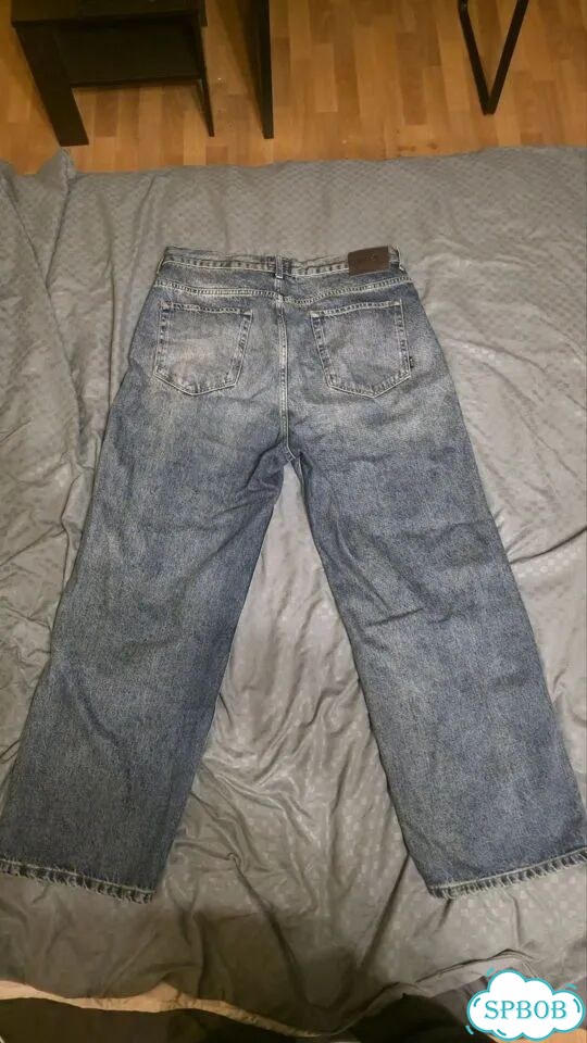 Джинсы blcv Seda Baggy Smoke Blue фото 3