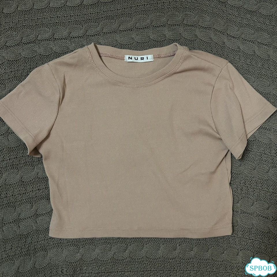 Топ розовый в рубчик xs фото 1