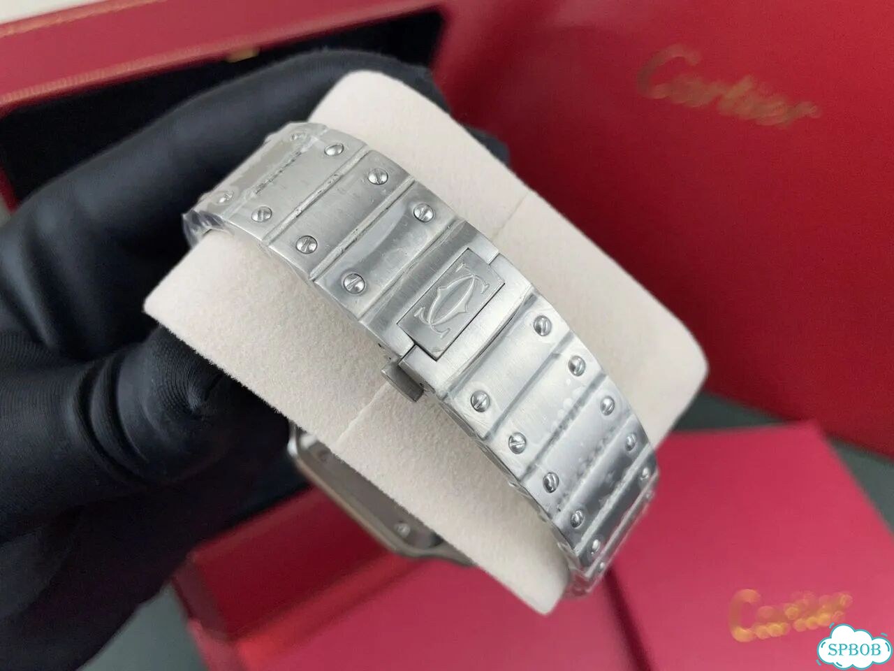 Часы мужские Cartier Santos Miyota фото 9