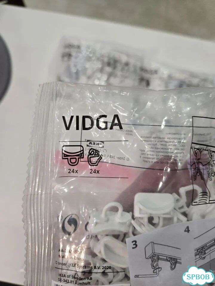 Крючки для штор IKEA vidga фото 1