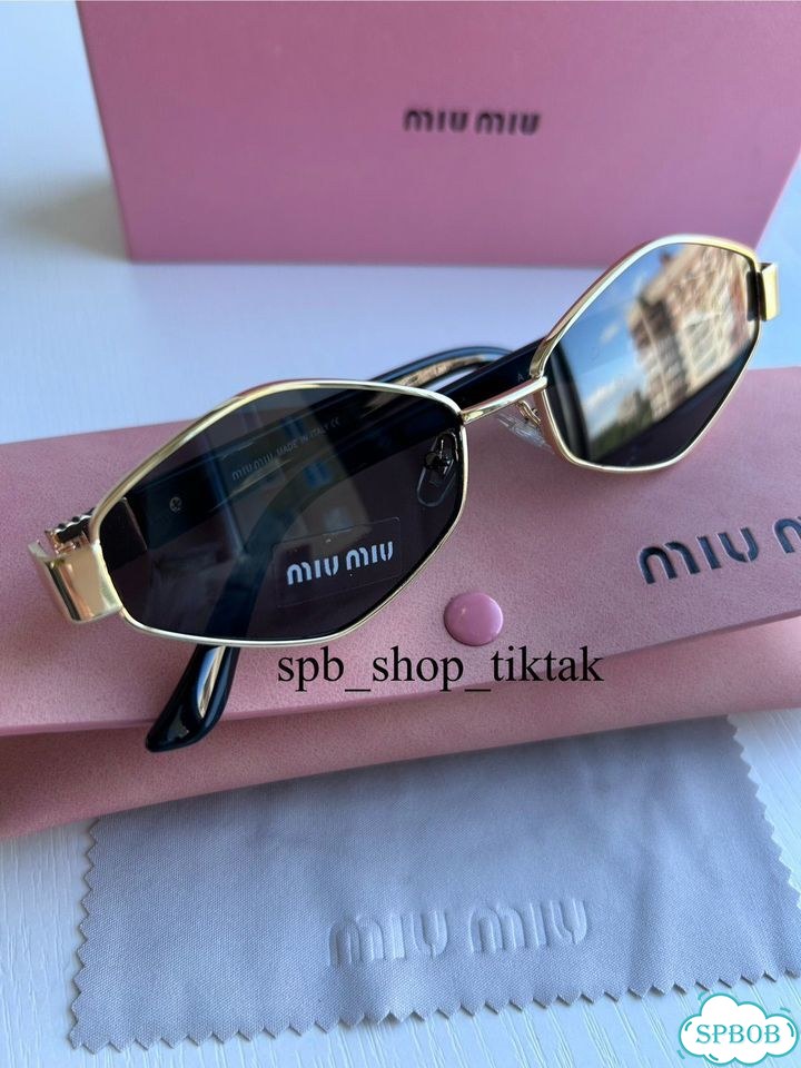 Солнцезащитные очки miu miu ромб фото 1