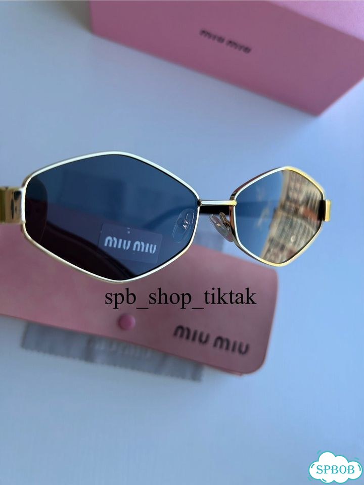 Солнцезащитные очки miu miu ромб фото 2