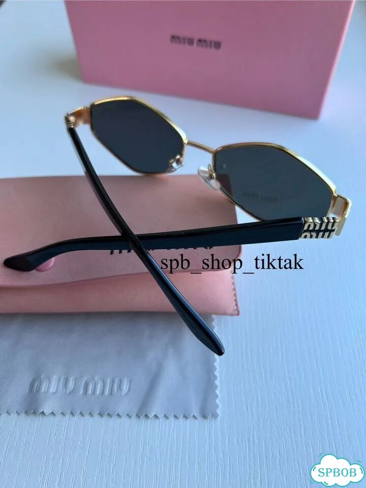 Солнцезащитные очки miu miu ромб фото 4