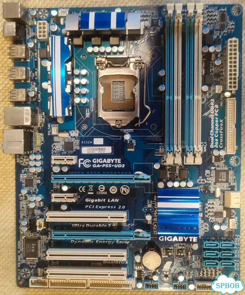 Материнская плата gigabyte lga1156 GA-P55-UD3 фото 1