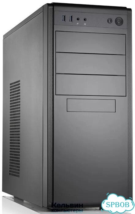 Foxline FL-886-FZ500R-U32 ATX case, black w/PSU 500W 12cm, w/2xUSB3.0, w/ pwr cord, w/o FAN фото 1