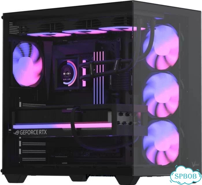 Formula Crystal Z2 Plus AR V2 черный без бп E-ATX 6x120mm 3x140mm 1xUSB2.0 1xUSB3.0 audio bott PSU фото 1