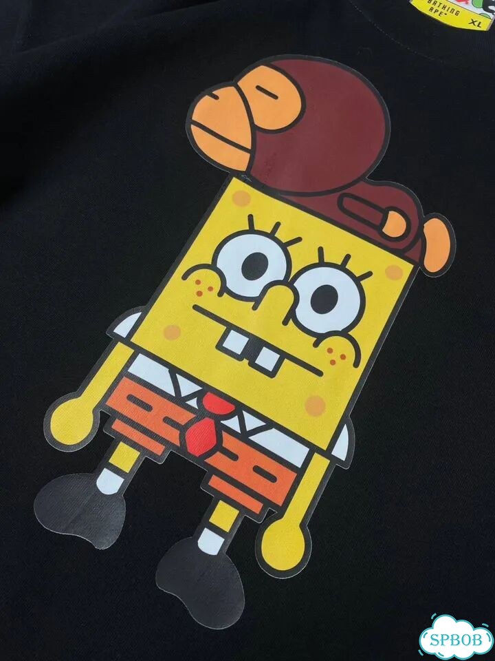 Лонгслив bape x spanch bob фото 8