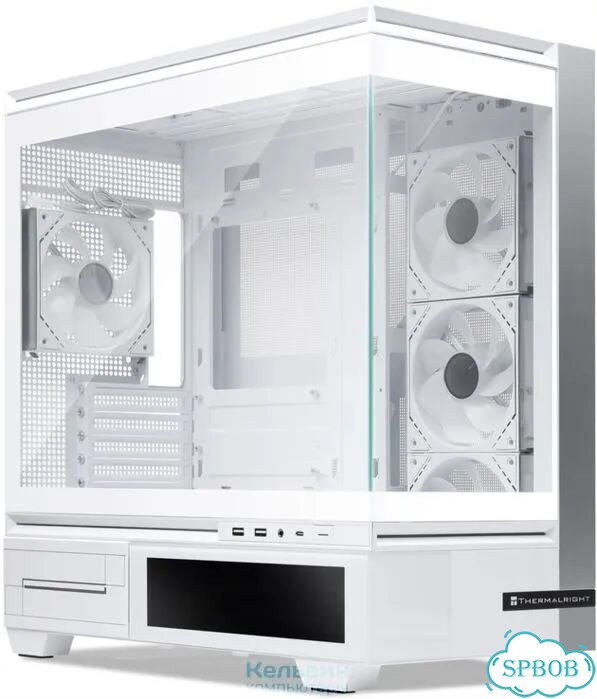 Thermalright M10 Vision White FAN4-M, Mini-Tower, TG, LCD, 4x120mm argb, 2xUSB-A 3.0, 1xUSB Type-C фото 1