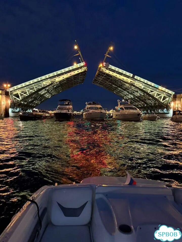 Аренда катера с капитаном. Разводные мосты спб фото 4