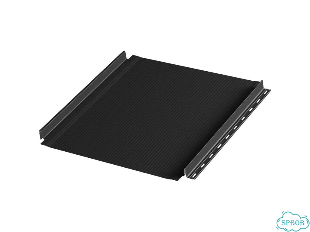 Фальцевая панель c подгибом Aquasystem aquaclick Бриз Zn180 Rooftop Бархат, RAL 9005 фото 1