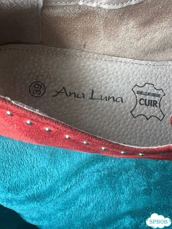 Туфли балетки Ana Luna красные 39 р, 25 см фото 9