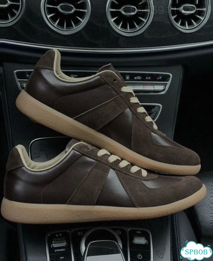 Кроссовки maison margiela replica brown фото 2