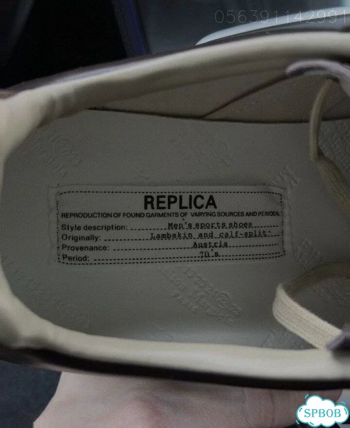 Кроссовки maison margiela replica brown фото 3