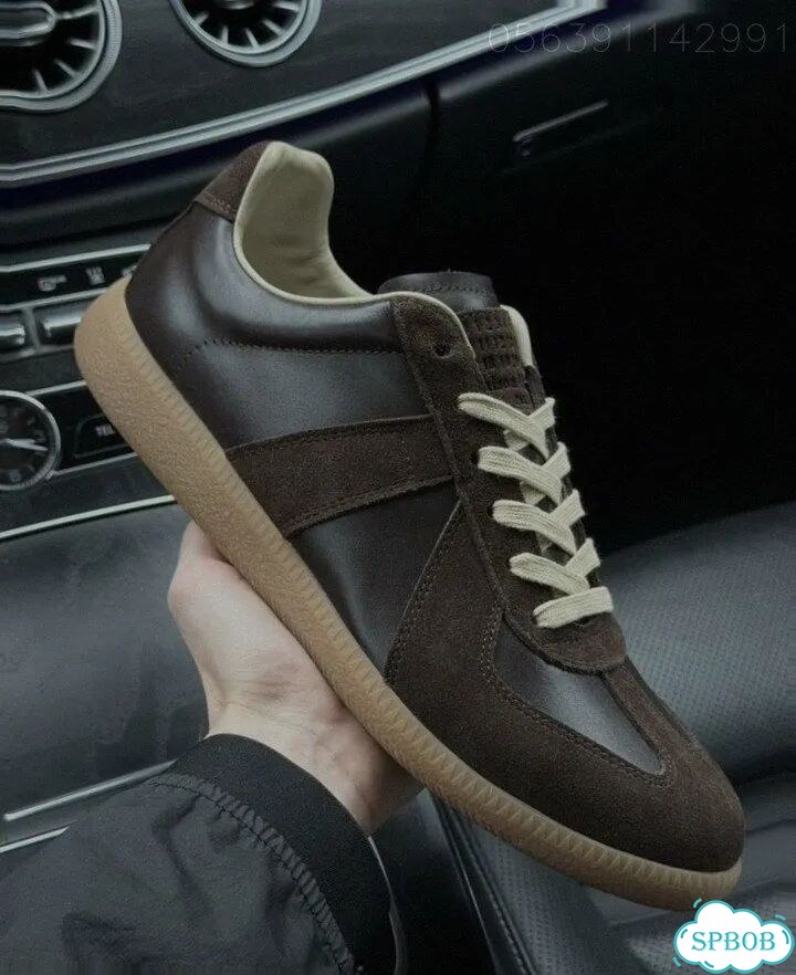 Кроссовки maison margiela replica brown фото 6