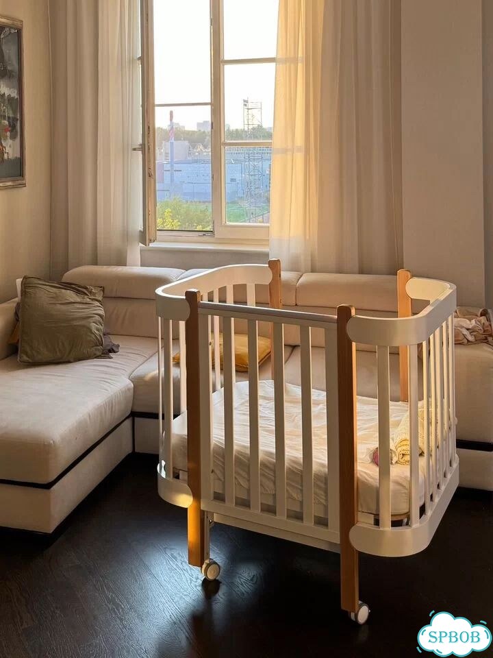 Кроватка happy baby mommy lux с маятником фото 1