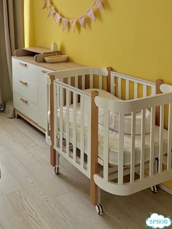 Кроватка happy baby mommy lux с маятником фото 3