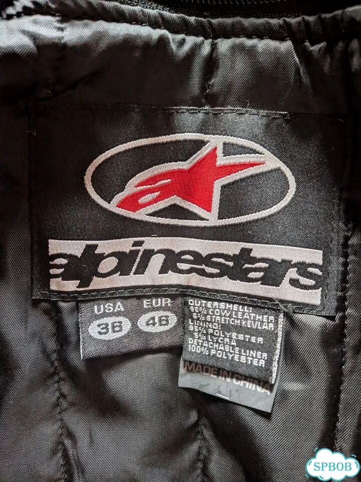 Мотокуртка Alpinestars MX-1 кожаная р.46 фото 3