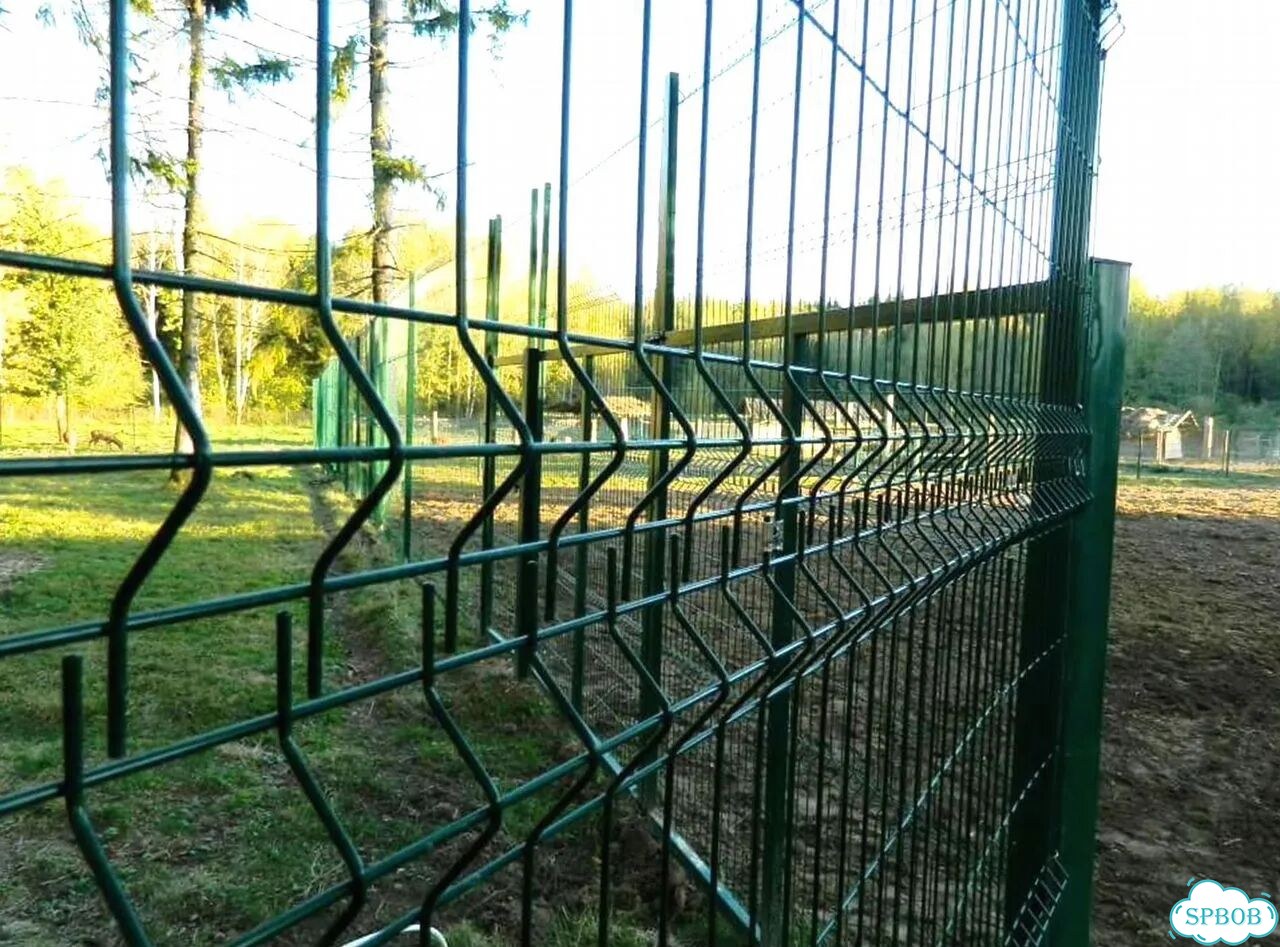 Забор из сетки 3Д фото 2