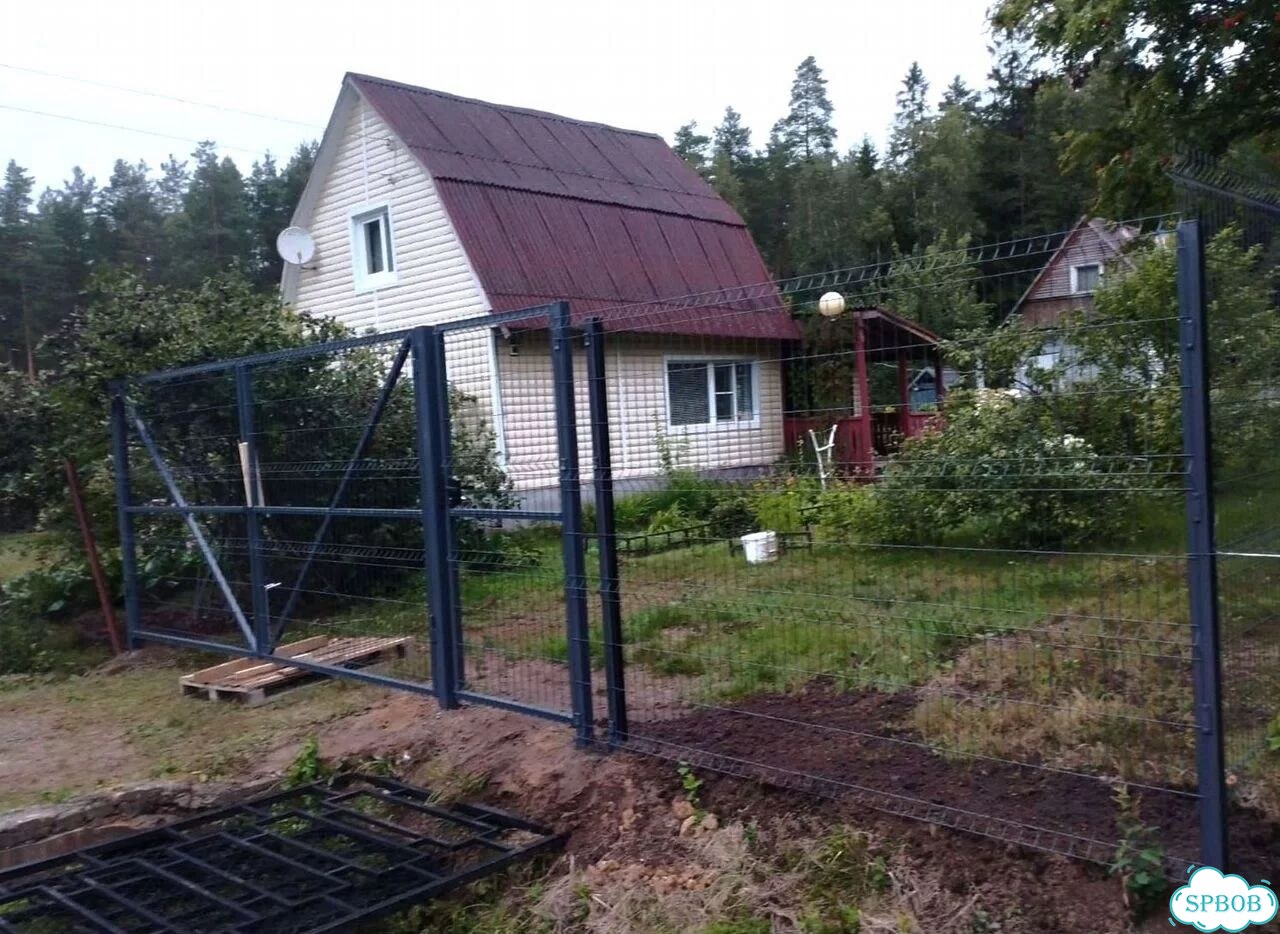 Забор из сетки 3Д гиттер любого цвета и размера фото 2