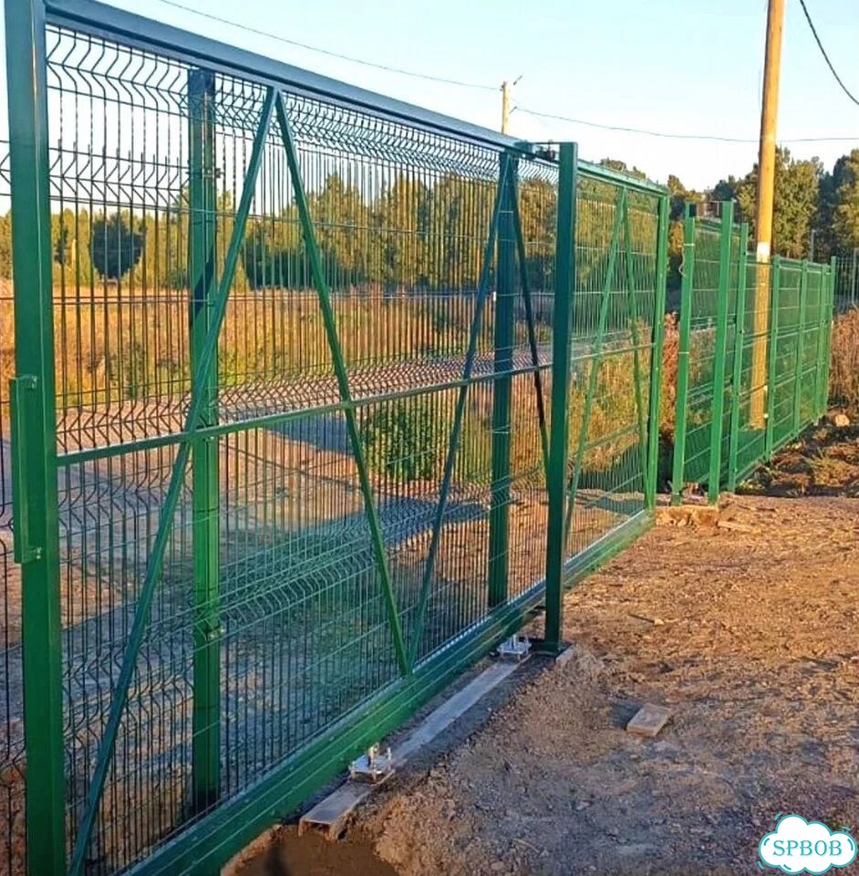 Забор из сетки 3Д гиттер любого цвета и размера фото 8