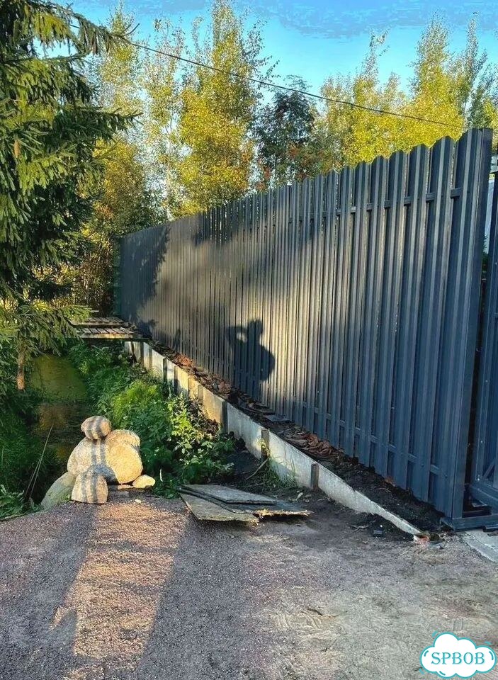 Забор из штакетника, евроштакетника фото 1