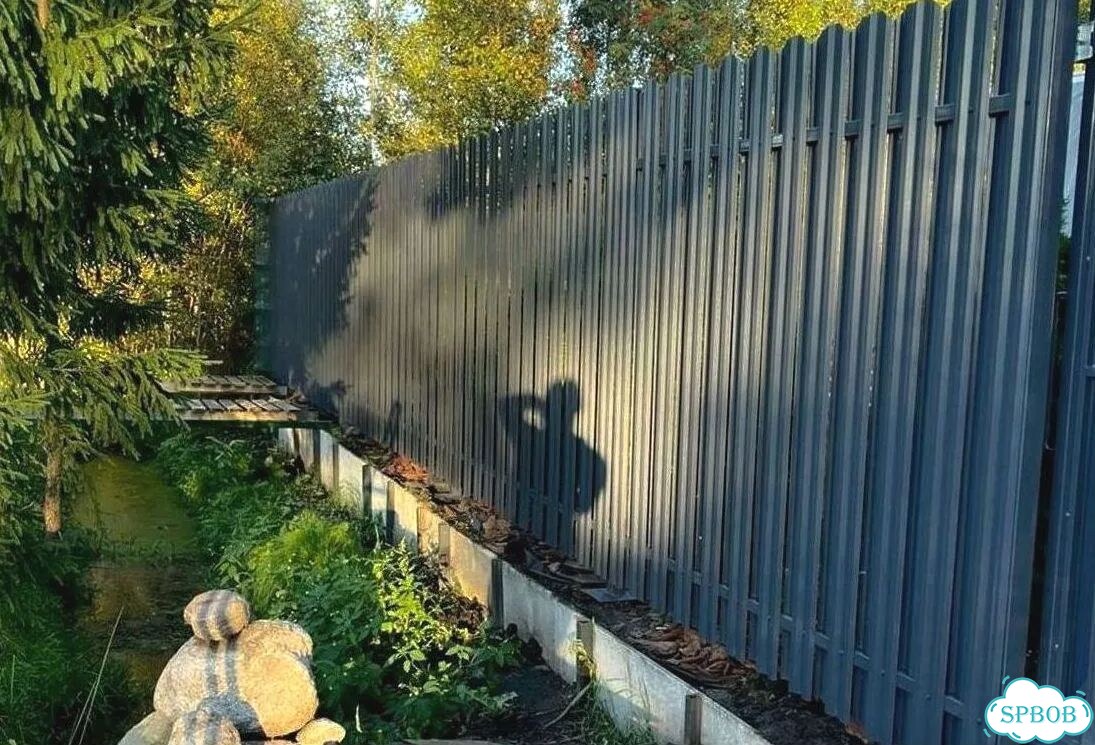 Забор из штакетника, евроштакетника фото 3