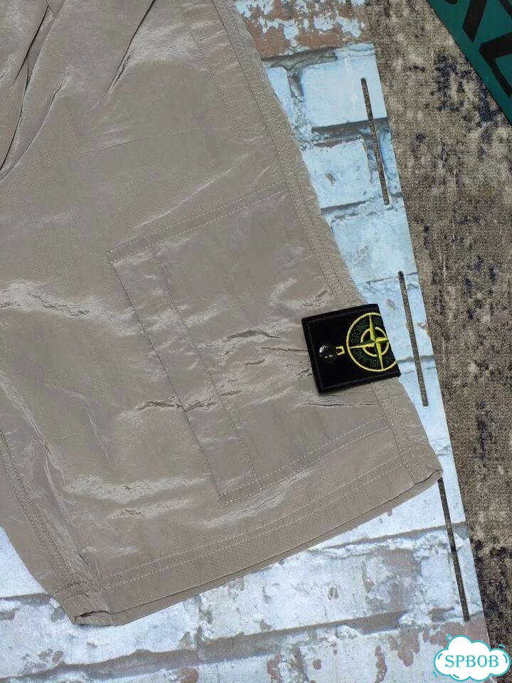 Шорты stone island nylon metal серые фото 2