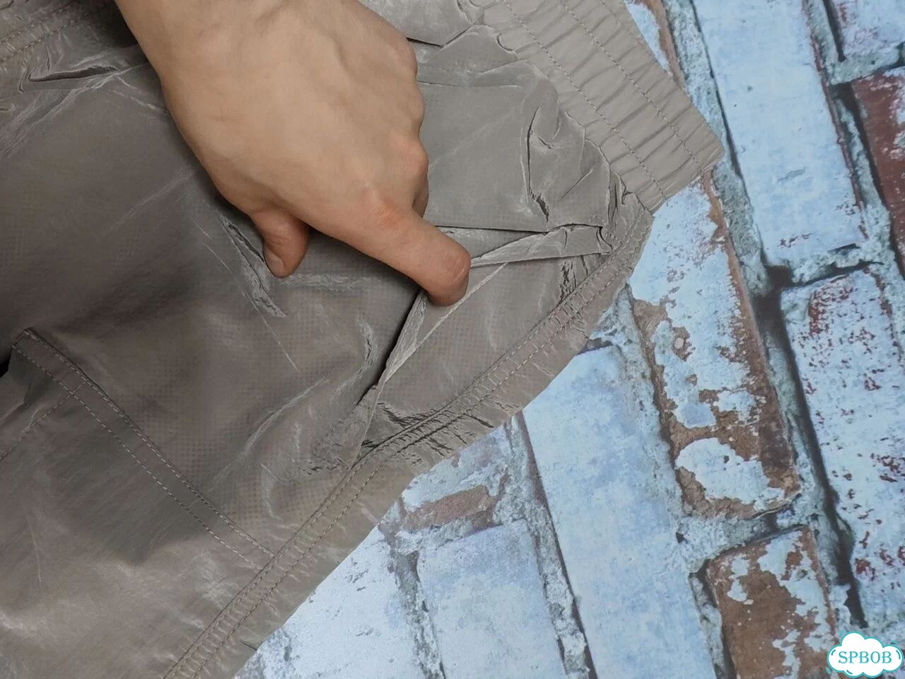 Шорты stone island nylon metal серые фото 8