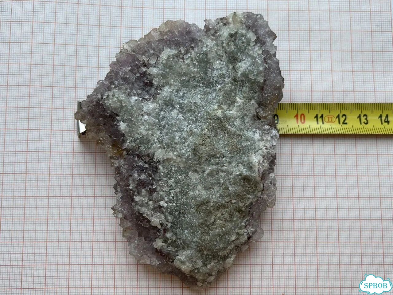 Аметист фиолетовый декоративная друза 242 г фото 4