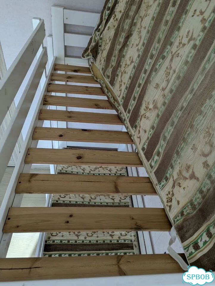 Двухъярусная кровать для детей бу с матрасами фото 3