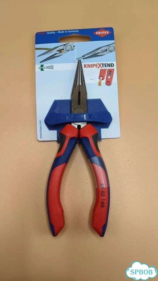 Длинногубцы Knipex 2502160 с режущими кромками фото 1