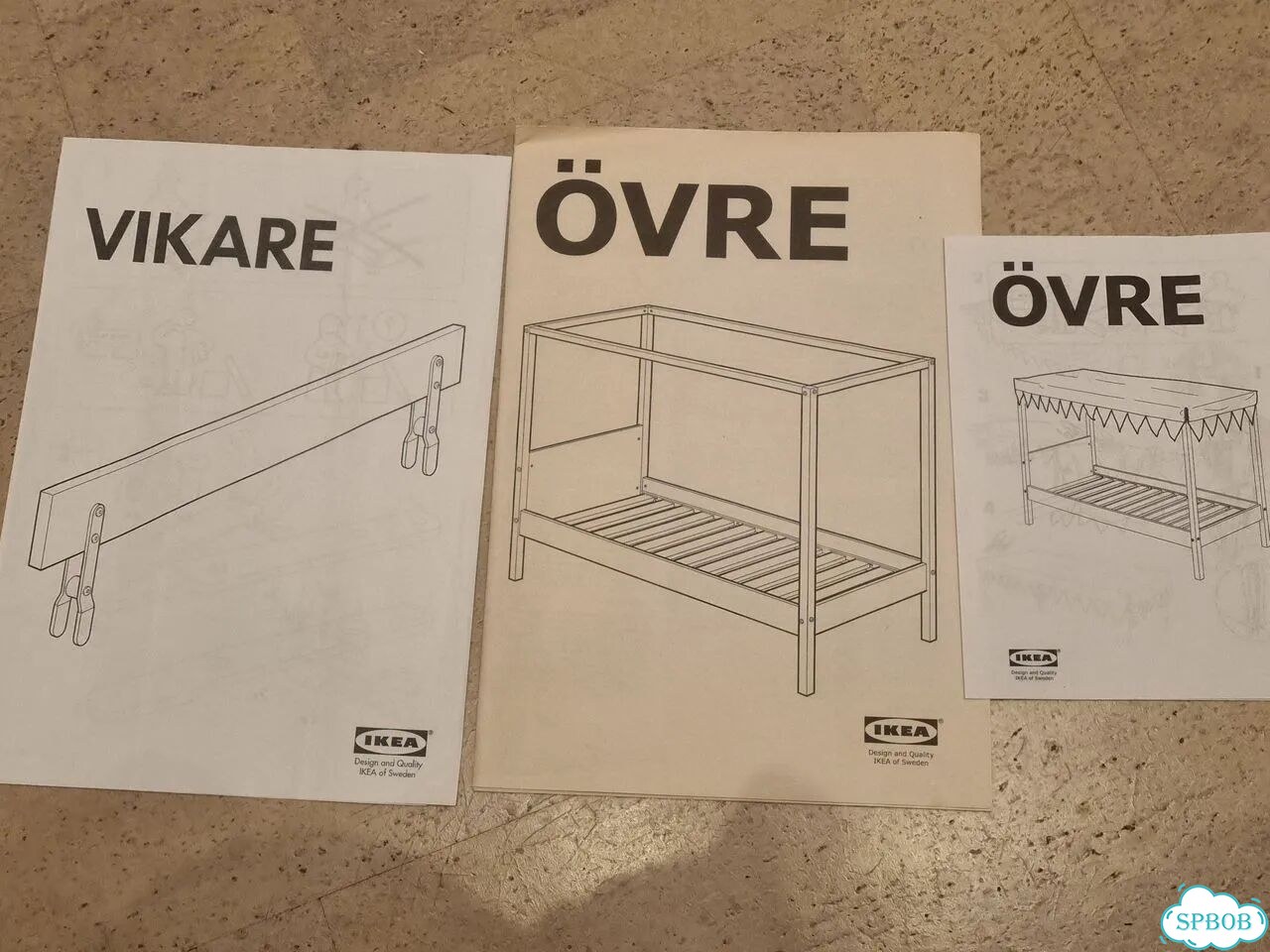 Детская кровать IKEA ovre с пологом и матрасом фото 6