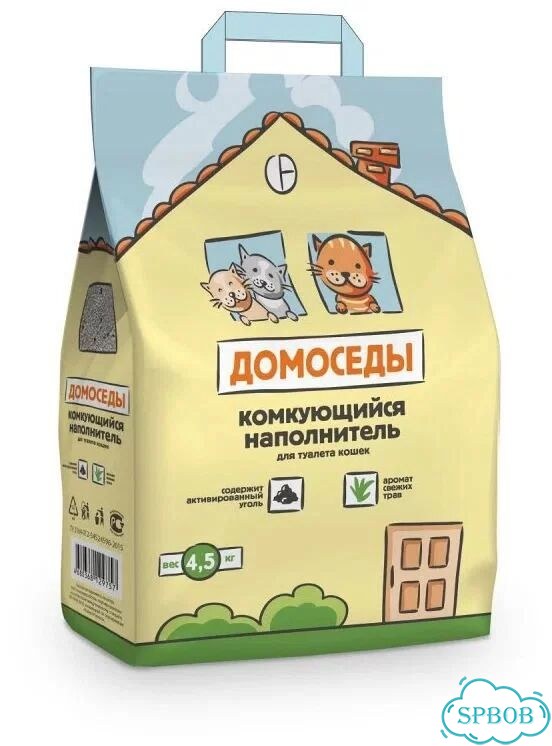 Наполнитель комкующийся 5л + 4.5кг фото 2