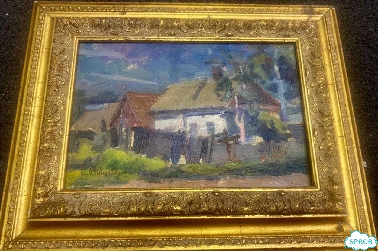 Старинная картина подп. Академика С. Виноградова фото 1