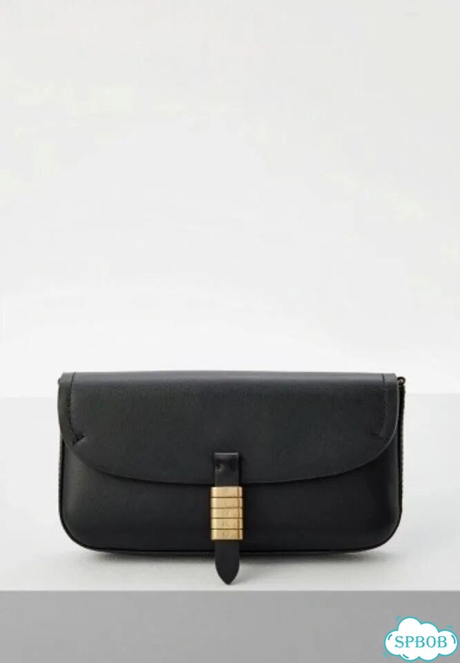 Черная сумка Pinko Saddle Flat фото 5