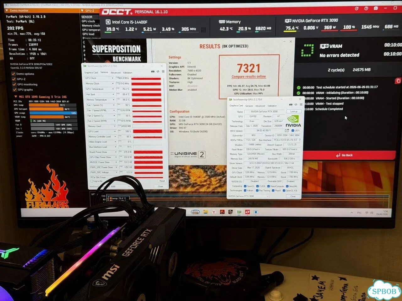 RTX 3090 MSI Gaming X Trio 24gb фото 5