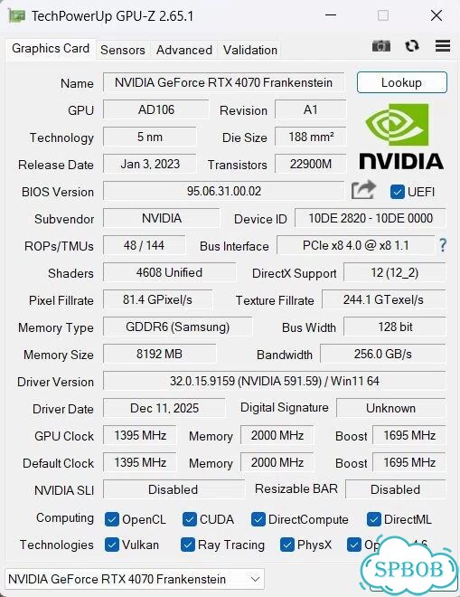 Nvidia GeForce RTX 4070M Laptop 8Gb фото 2
