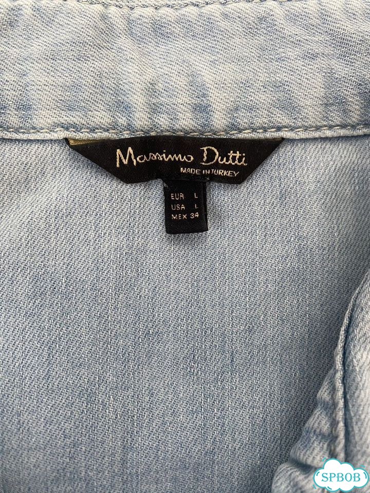 Джинсовая рубашка Massimo Dutti, размер L фото 2