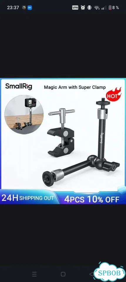 Кронштейн SmallRig Magic Arm kbum2732B фото 4